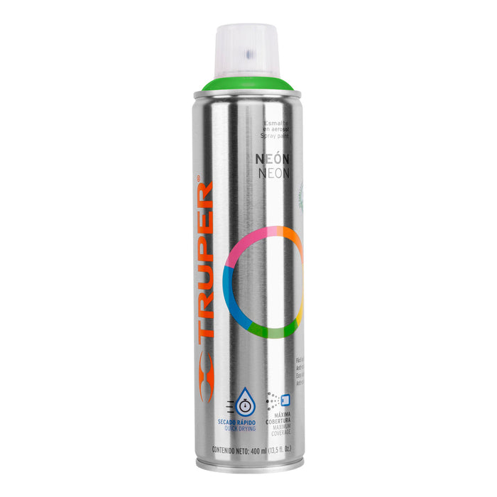 Pintura en aerosol, verde neón, bote esbelto, 400 ml 19073 PAF-VE