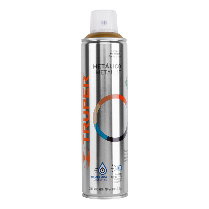 Pintura en aerosol, oro metálico, bote esbelto, 400 ml 19066 PAM-OR