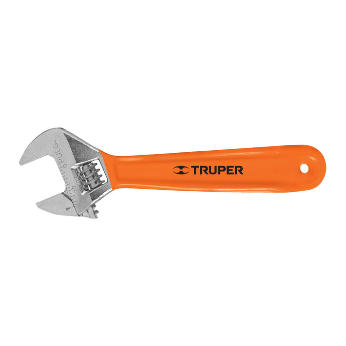 Llave ajustable (perico) 6' cromada mango de PVC, Truper 15509 PET-6X