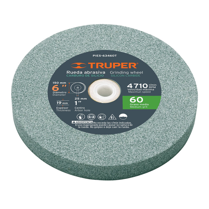 Piedra para esmeril 6 X 3/4', carburo de silicio, grano 60 16405 PIES-63460T
