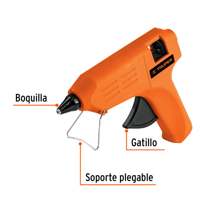 Pistola eléctrica para silicón de 1/2', 220 V, Truper Código: 100796