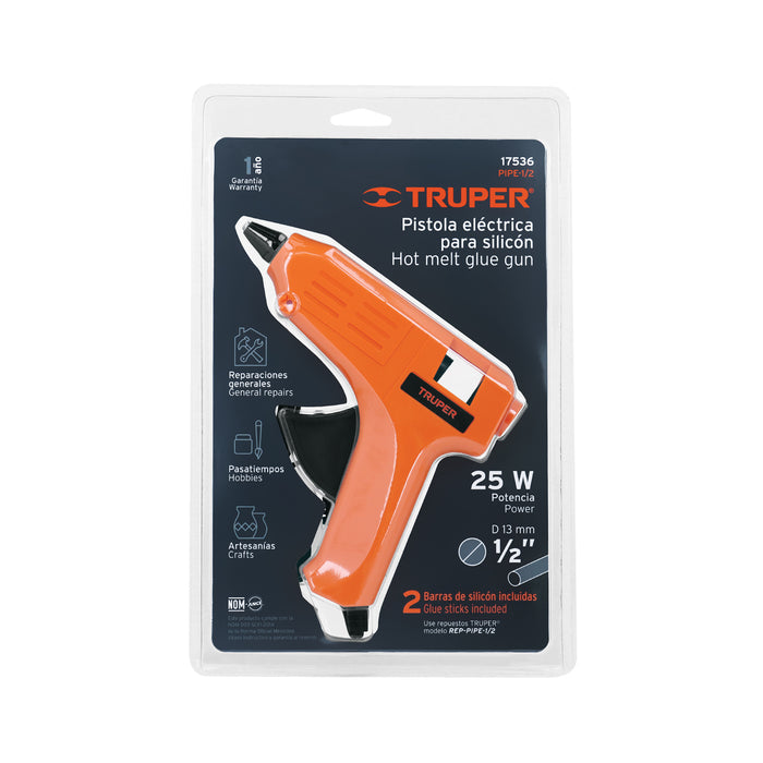 Pistola eléctrica para silicón de 1/2', Truper Código: 17536