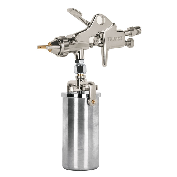 Pistola compacta p/retoque HVHP vaso alum, 1.5 mm, Truper 14088 PIPI-300