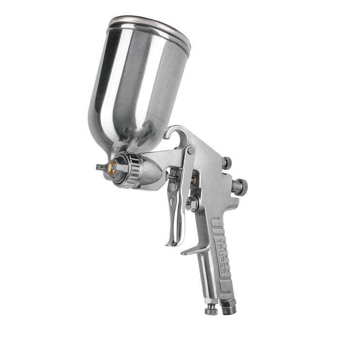 Pistola p/pintar gravedad LVMP vaso aluminio, 1 mm, Truper 11989 PIPI-411