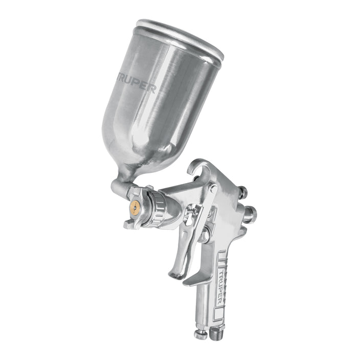 Pistola p/pintar gravedad LVMP vaso aluminio, 1.7 mm, Truper 13061 PIPI-421