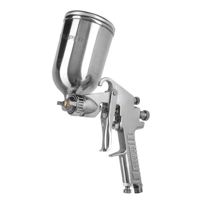Pistola p/pintar gravedad LVMP vaso aluminio, 2 mm, Truper 13060 PIPI-422