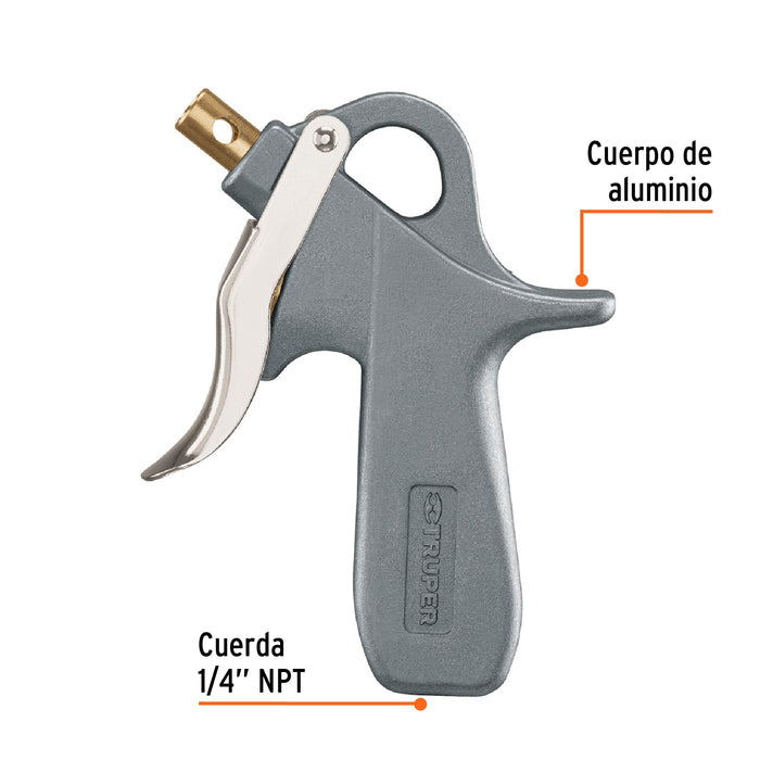 Pistola para sopletear con 5 boquillas, Truper 10645 PISO-5X