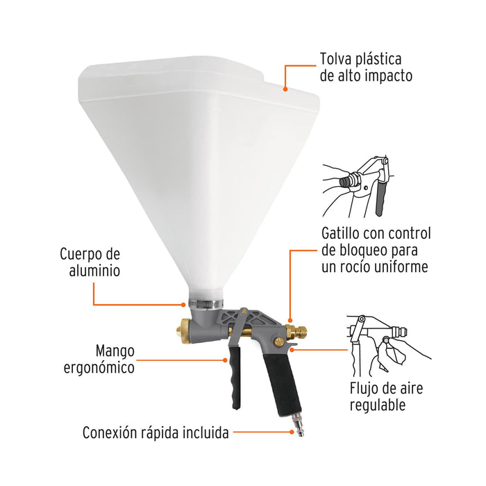Tirolera neumática, Truper 19233 PITI-687