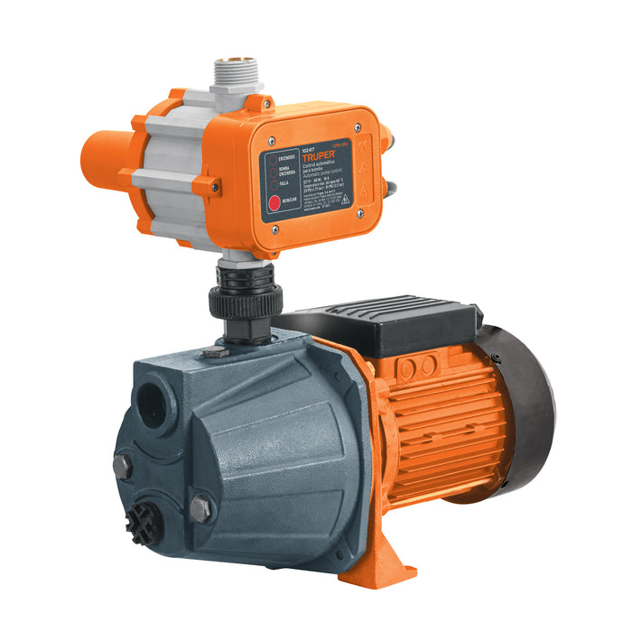 Bomba presurizadora jet hierro 1 HP con control, Truper 102855 PRE-1