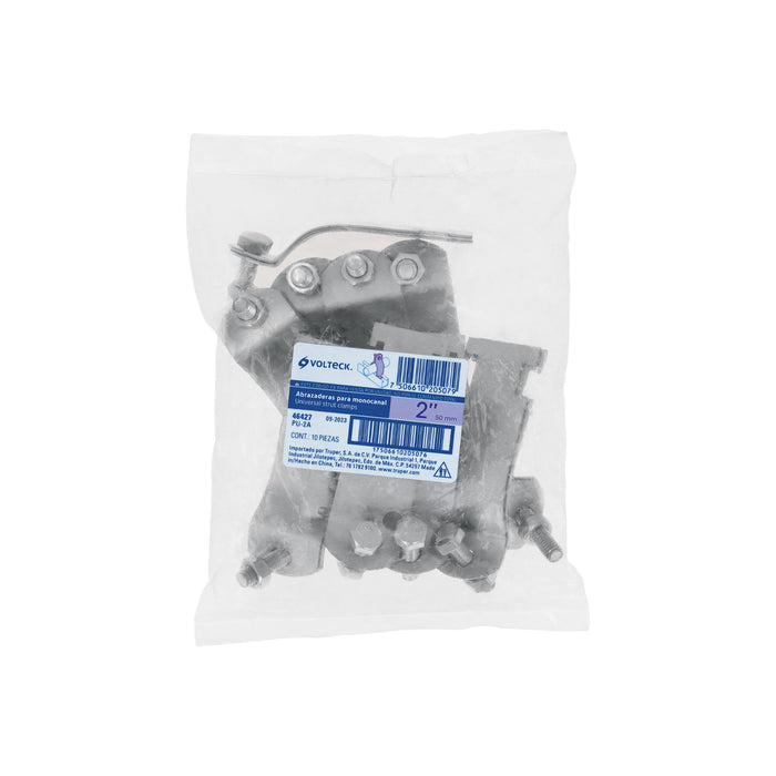 Abrazadera para unicanal de 2', Volteck 46427 PU-2A