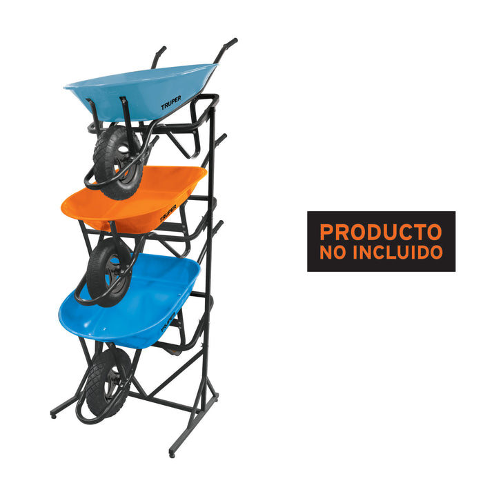 Rack para 3 carretillas estibadas, Truper 50160 R-3CAT