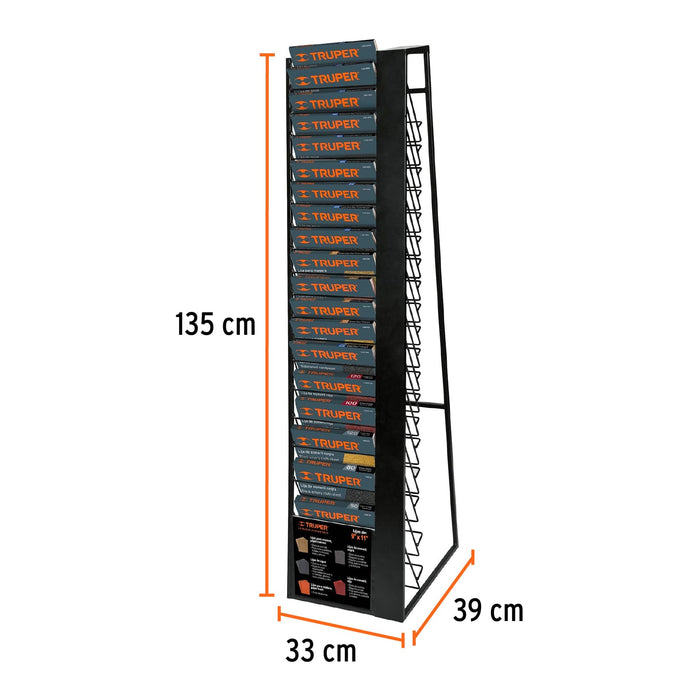 Rack para 19 hojas de lija, Truper 51578 R-LIJ2