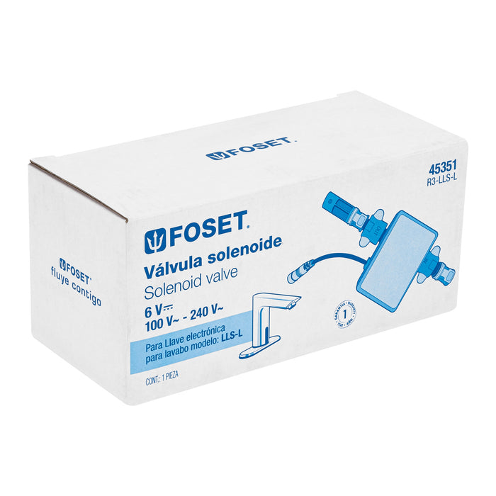 Válvula solenoide para llave de sensor LLS-L, Foset 45351