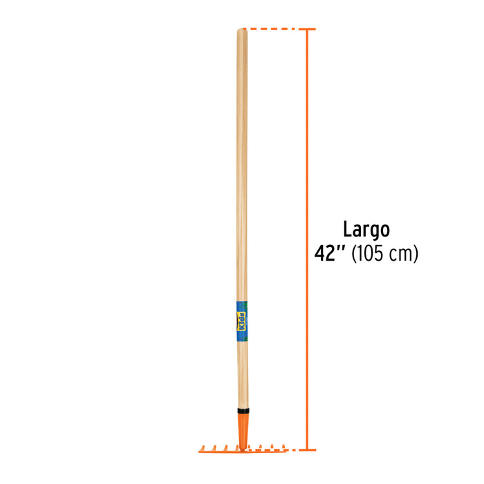 Rastrillo para niños, mango de 42', Truper 17895 R8M-KID