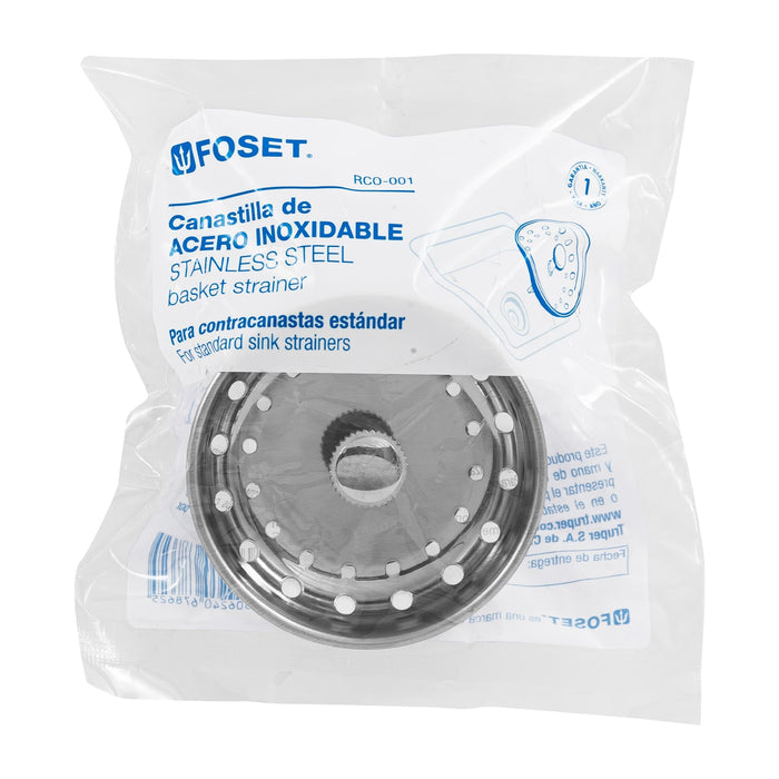 Canastilla inox para contracanasta 3-1/2', Foset 48021