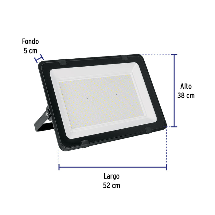Reflector ultra delgado LED 400 W luz de día, Volteck Basic 26113