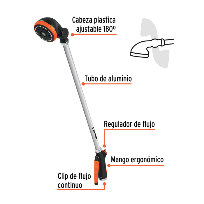 Pistola para riego tipo regadera de 32', Truper 10325 REG-32