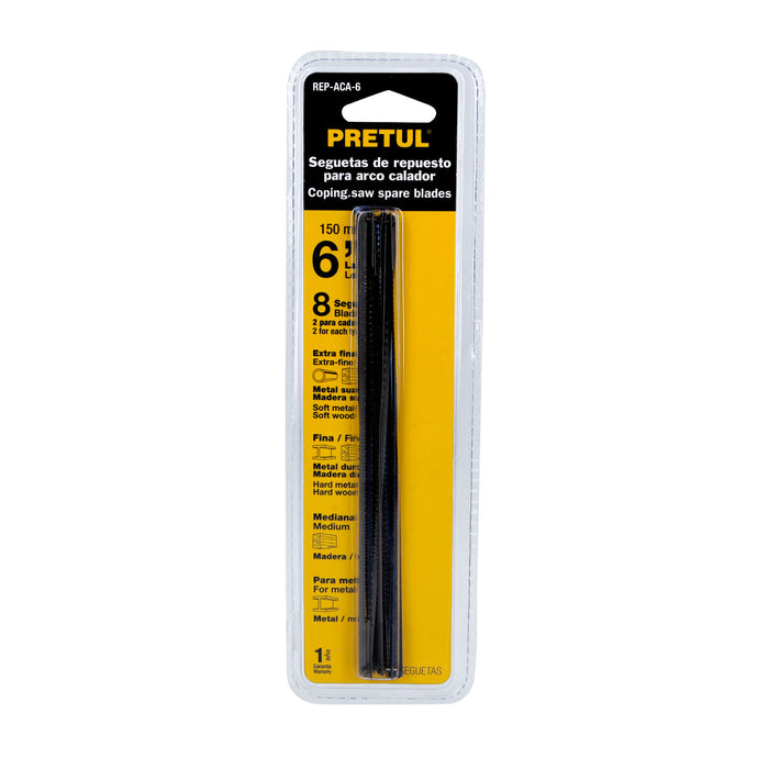 Arco calador con 5 seguetas de 6-1/2', Pretul 20000 ACA-6