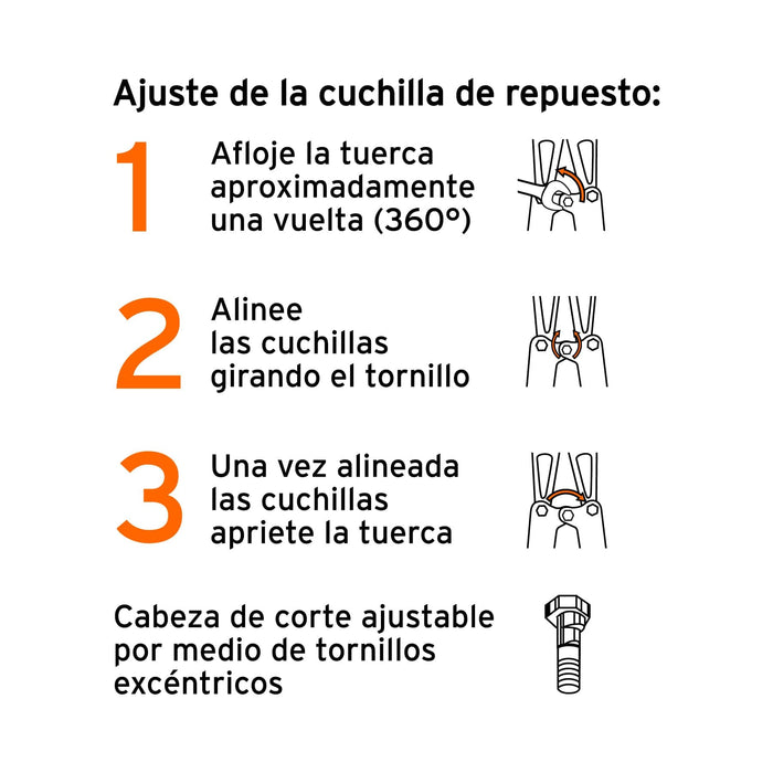 Cuchillas de repuesto para cortapernos 30', Truper 12840 REP-CP-30X