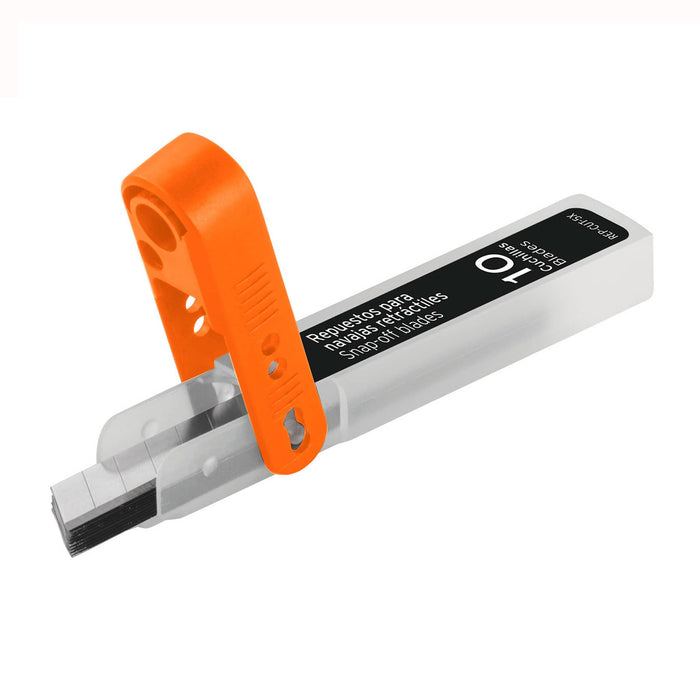 Estuche con 10 cuchillas SK4 de 9 mm para cutter, Truper 16962 REP-CUT-5