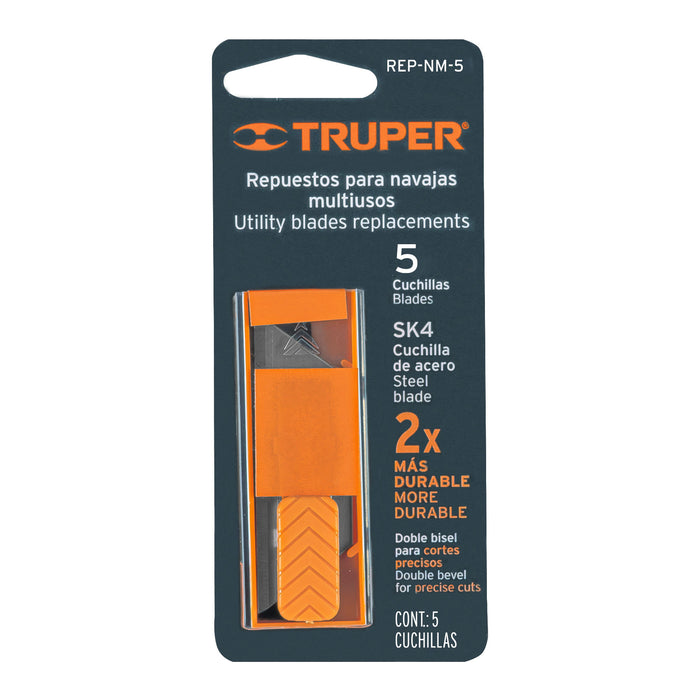 Dispensador con 5 cuchillas para NV-7 y NM-7, Truper 16953 REP-NM-5