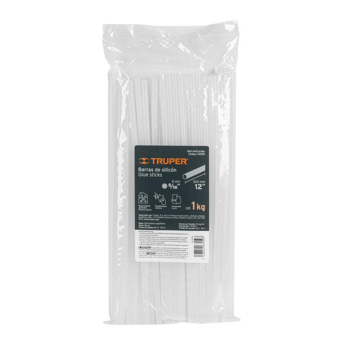 Bolsa con 1 kg de barras de silicón de repuesto p/PIPE-5/16 Código: 100081