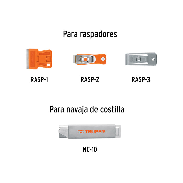 Caja con 100 navajas de repuesto para RASP-3,2 y 1 Código: 102361