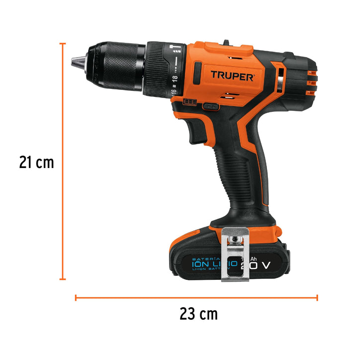 Rotomartillo inalámbrico 1/2', 20 V, Truper 18155 ROTI-20A