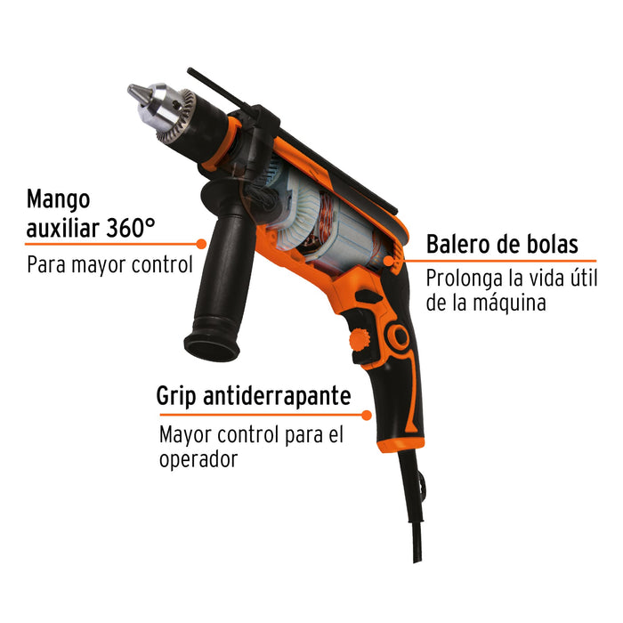 Rotomartillo 1/2' 650 W, profesional, Truper 15679 ROTO-1/2A7