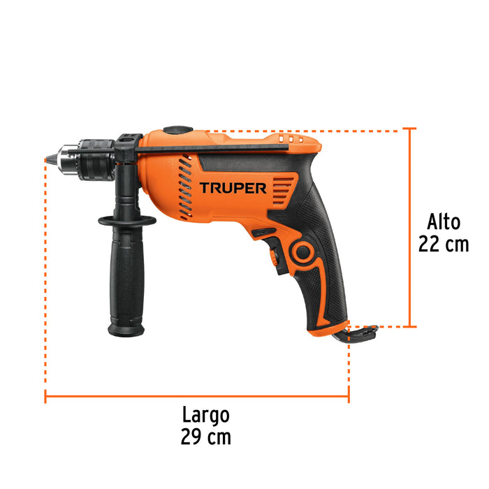 Rotomartillo 1/2' 650 W, profesional, Truper 15679 ROTO-1/2A7