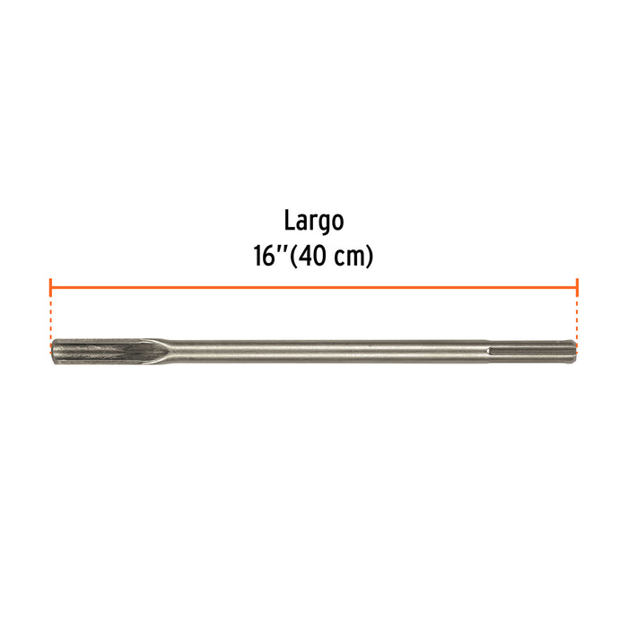 Cincel hueco para acanalado SDS max 7/8' x 16', Truper Código: 101239