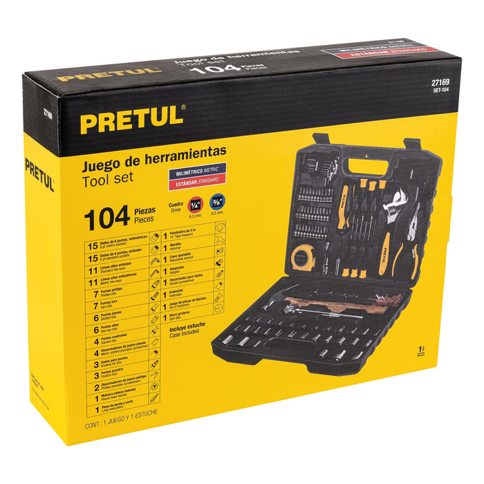 Juego de 104 herramientas, Pretul 27169 SET-104