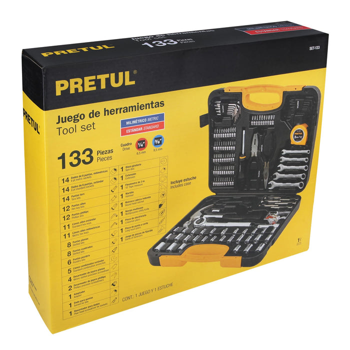 Juego de 133 herramientas, Pretul 24223 SET-133