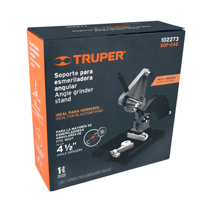 Soporte para esmeriladora angular de 4 1/2', Truper 102273 SOP-E45