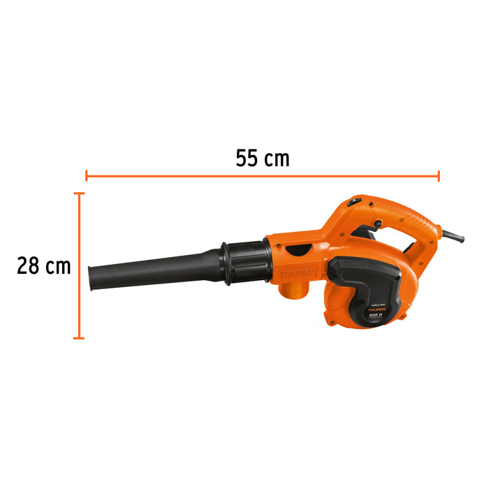 Sopladora/Aspiradora eléctrica 800 W, Truper 102415 SOPLA-800