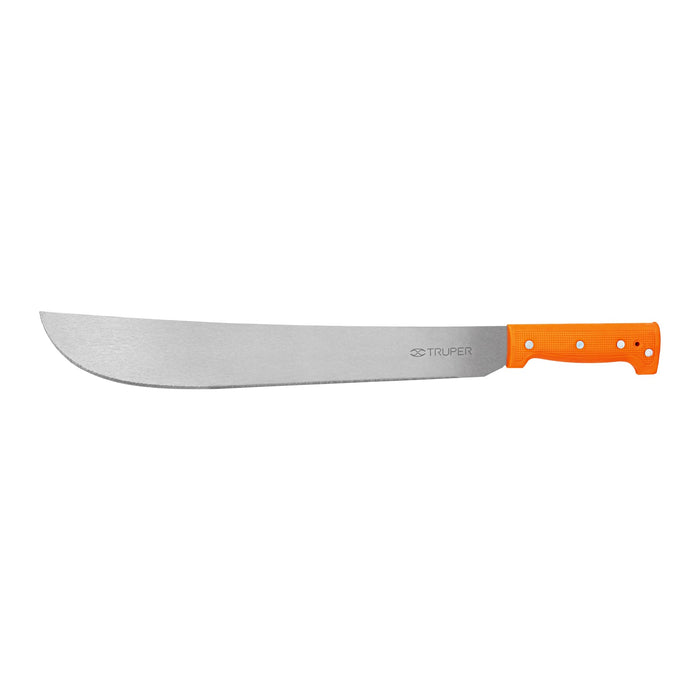 Machete estándar 16' cacha naranja remachada, Truper 15884 T-460-16P