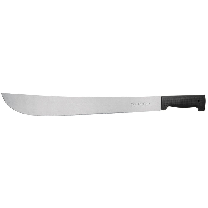 Machete estándar 18' cacha negra inyectada, en bolsa, Truper 10256 T-460-18BB