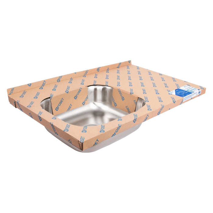 Tarja de sobreponer 80x50cm tina izquierda, Foset Basic 47026