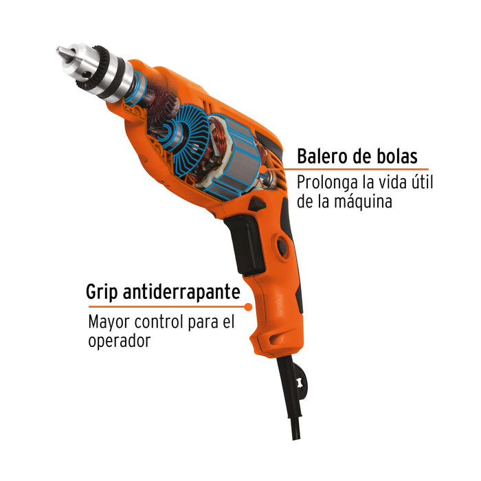 Taladro 3/8' 400 W, profesional, Truper Código: 16708