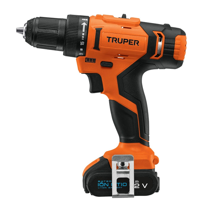 Taladro inalámbrico 3/8', 12 V, Truper 18153 TALI-12A2