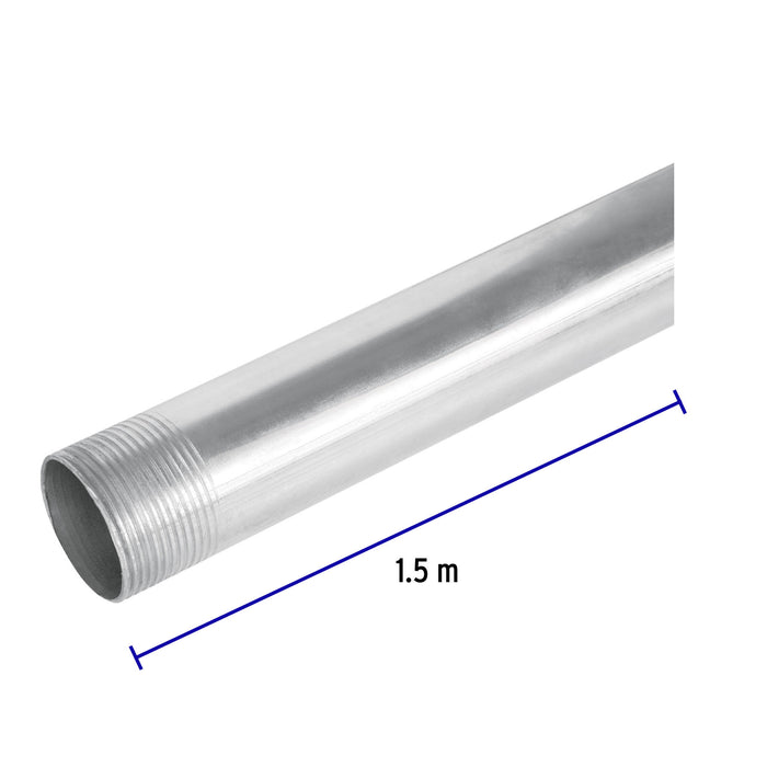 Tubo conduit galvanizado para mufa, 1-1/4', 1.5 m 47389