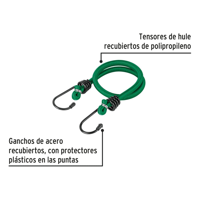 Juego de 8 tensores elásticos, Pretul 22021 TENS-8