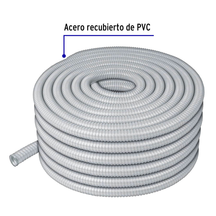 Rollo de 50 m de tubo flexible liquid tight de 3/4', Volteck 47322