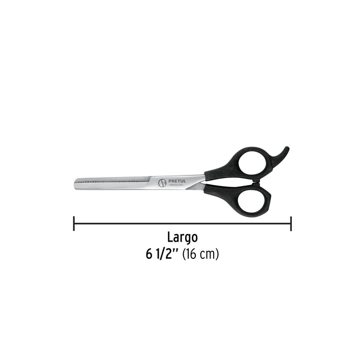 Tijera 6-1/2' acero inox p/estilista p/degrafilado, Pretul Código: 27087