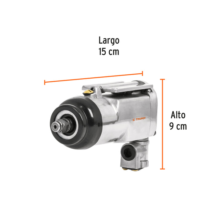 Llave neumática de impacto 3/8', Truper 16885 TPN-722-2