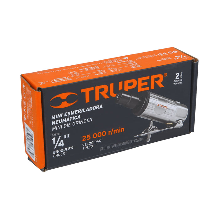 Rectificador neumático 1/4' recto, Truper 11188 TPN-876-2