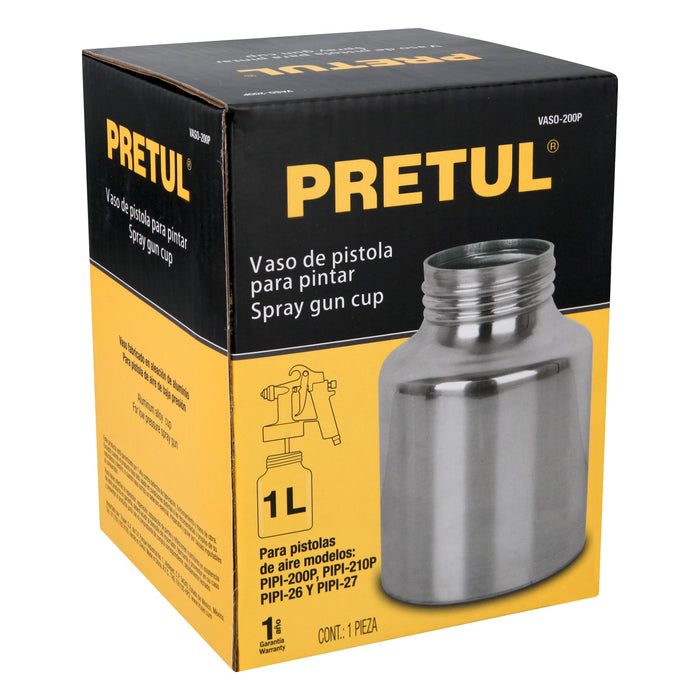Vaso aluminio de repuesto para PIPI-26 y PIPI-27, Truper 23110 VASO-200P
