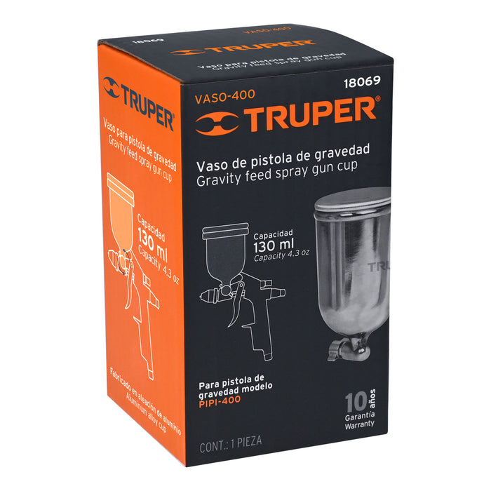 Vaso aluminio de repuesto para PIPI-400, Truper 18069 VASO-400