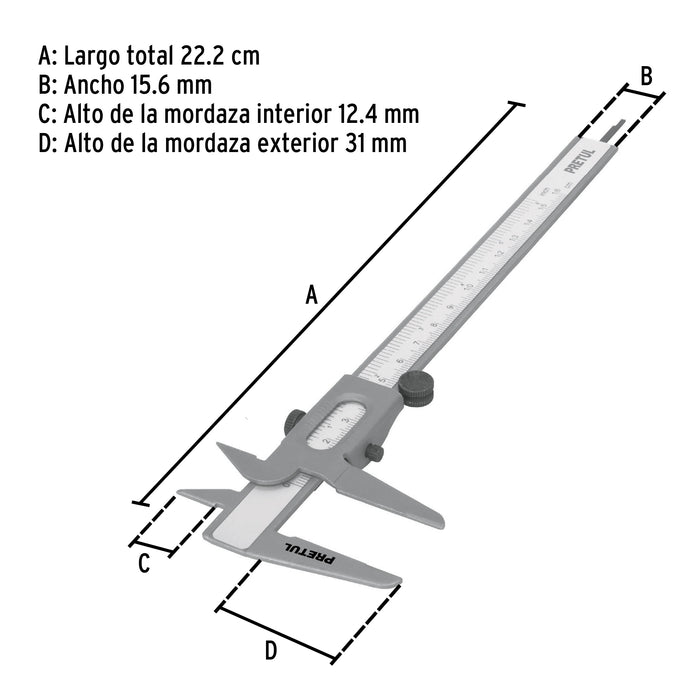 Vernier de 5', Pretul 21454 VER-6P